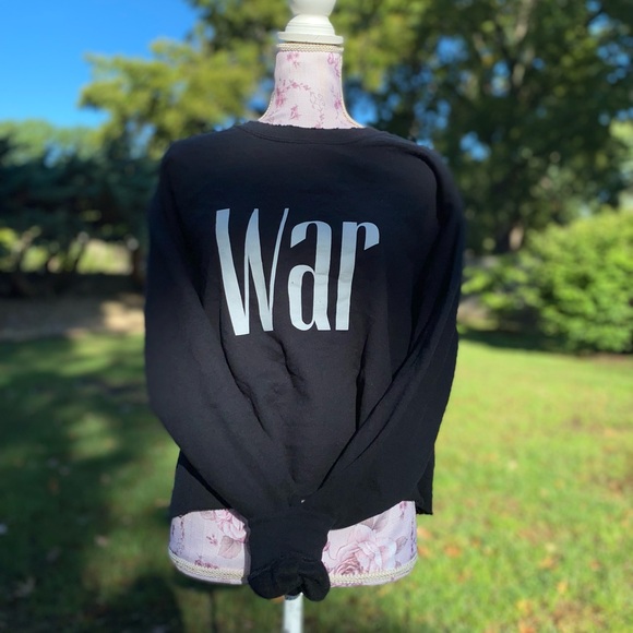 Miguel War & Leisure Album Pullover Black Distressed - Picture 1 of 14